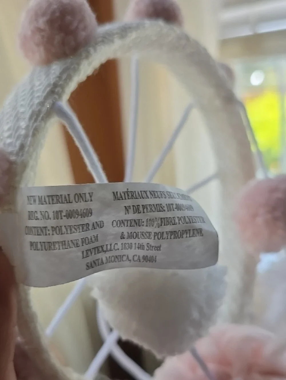 Pom Pom Baby Mobile - Pink & White Nursery Decor - Picture 5 of 8